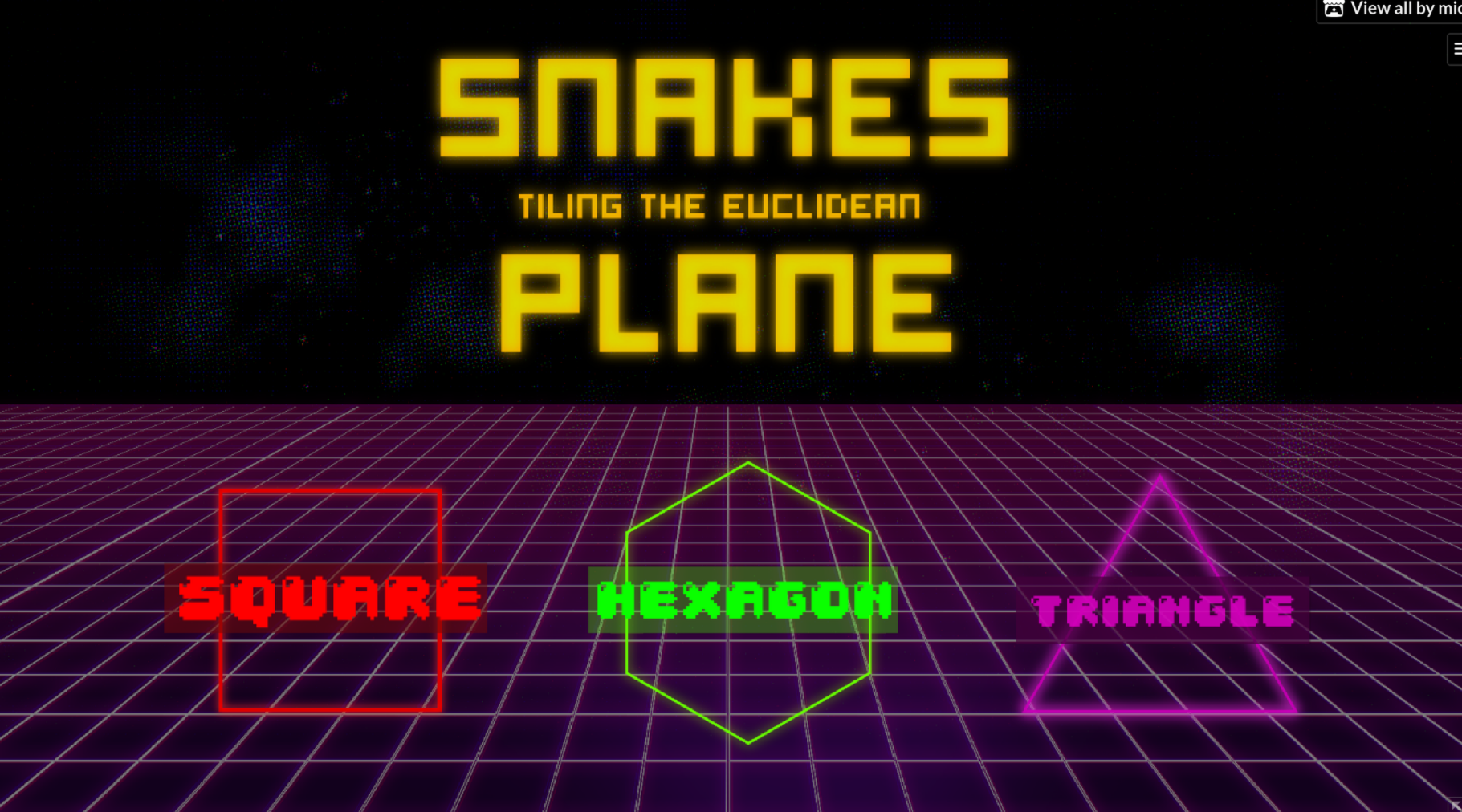 Snakes tiling the Plane